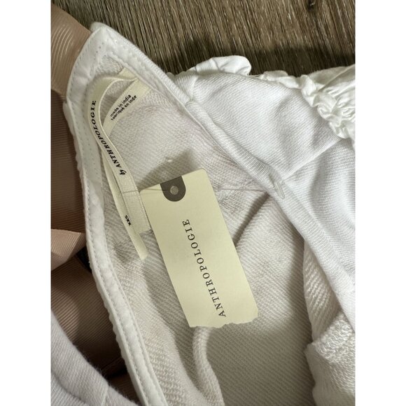 Anthropologie Womens Top XXS NWT Bow Ruffle Peasant Cottagecore Coquette‎ Dainty - Picture 8 of 9